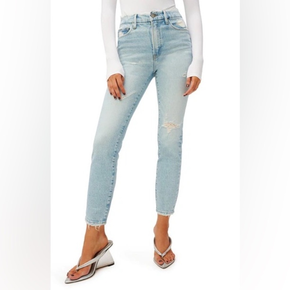 Good American Good Classic Straight Leg Jeans size 2/26